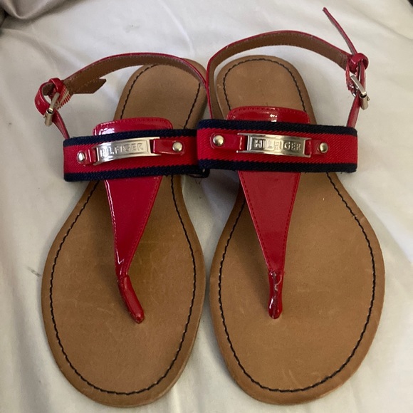 Tommy Hilfiger sandals red and blue - Picture 1 of 4